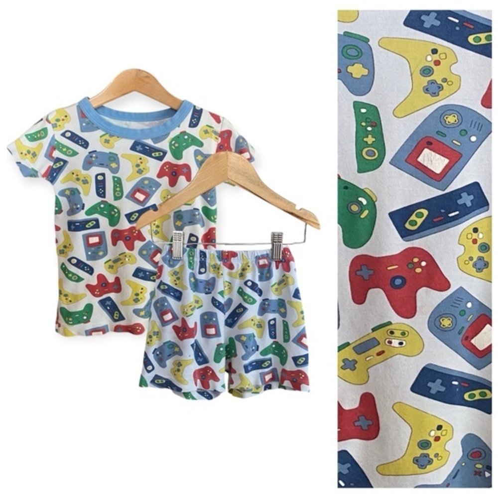 Magnolia Baby Boys Gamer Short Sleeve Pajama Set 6 - Picture 1 of 15